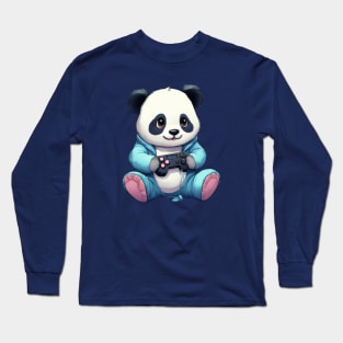 Gamer Panda Long Sleeve T-Shirt